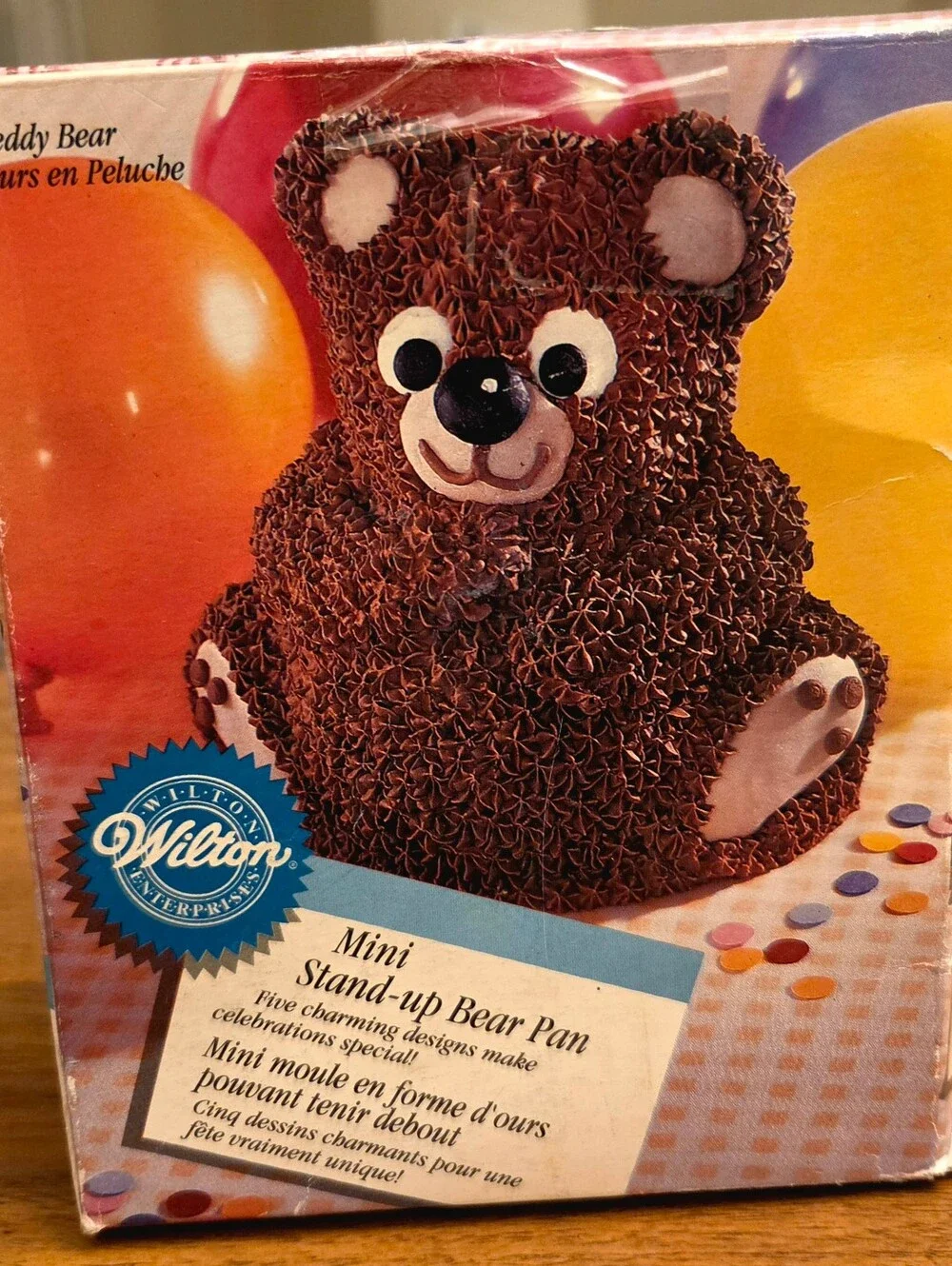 Wilton Mini Stand-Up Teddy Bear Cake Pan - Brown
